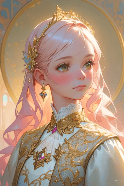 Playground AI로 생성한 그림(1) - 아련한 눈빛의 요정