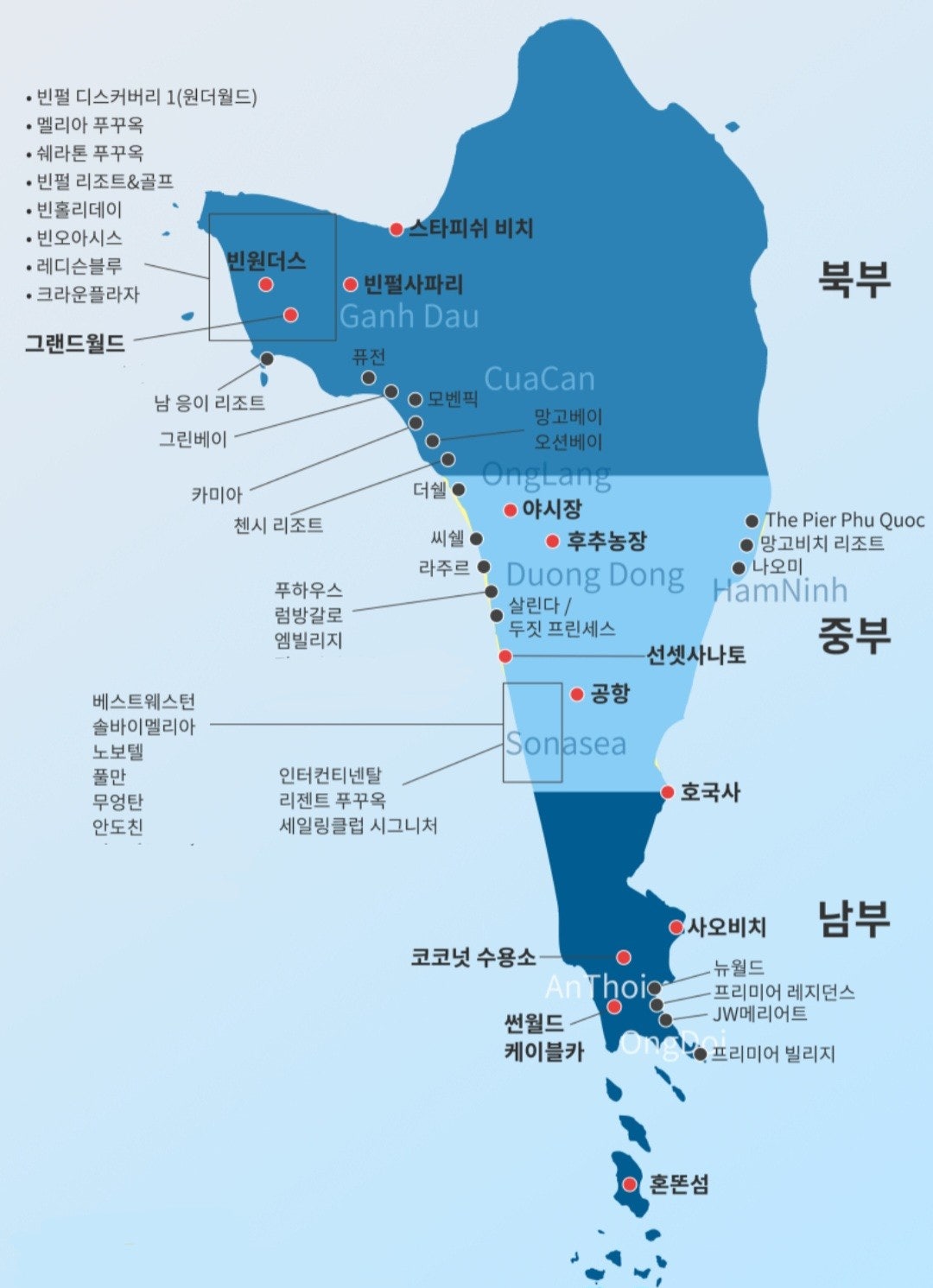 푸꾸옥-지도