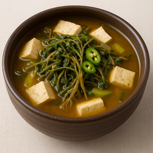 냉이 된장국 사진