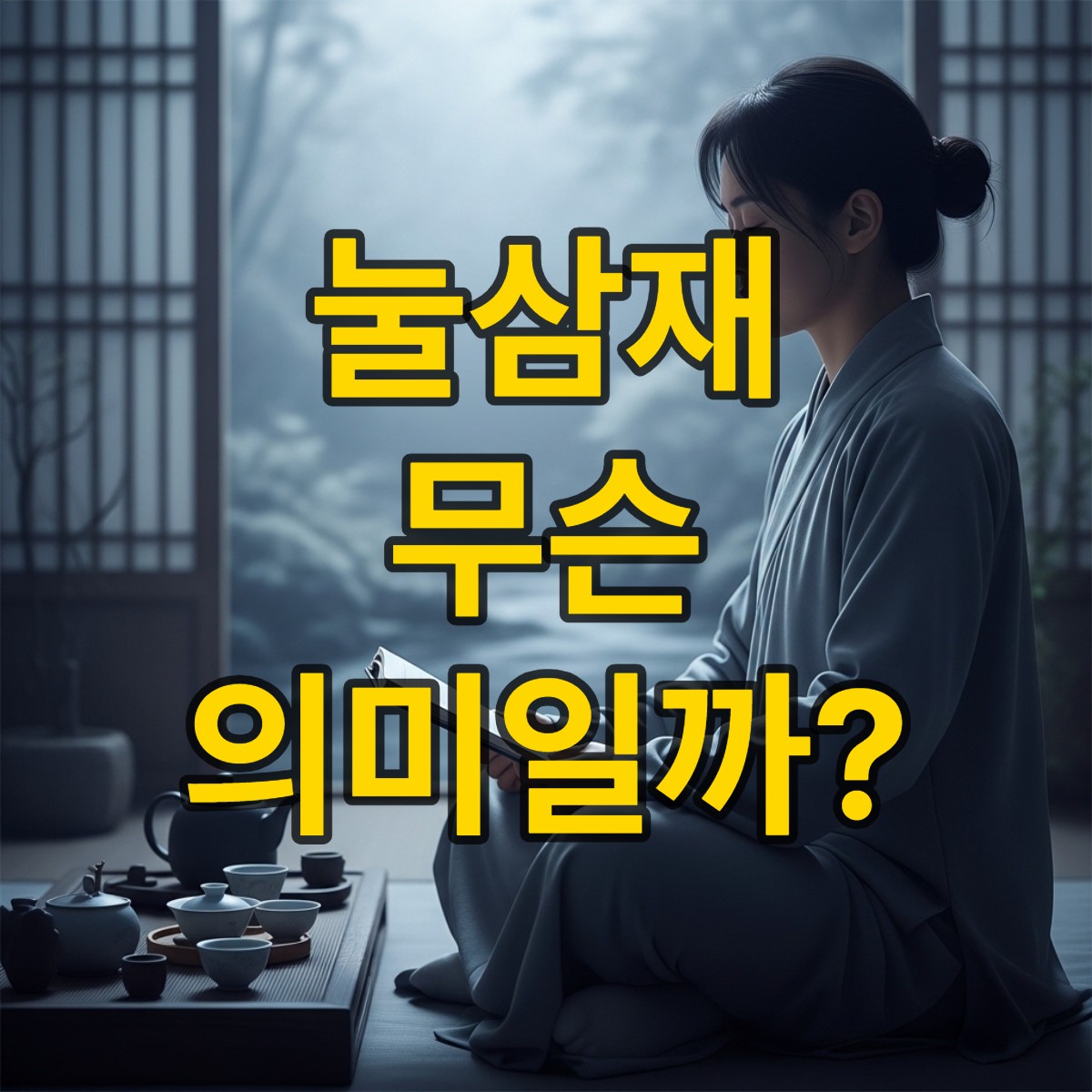 눌삼재 뜻 알아보기