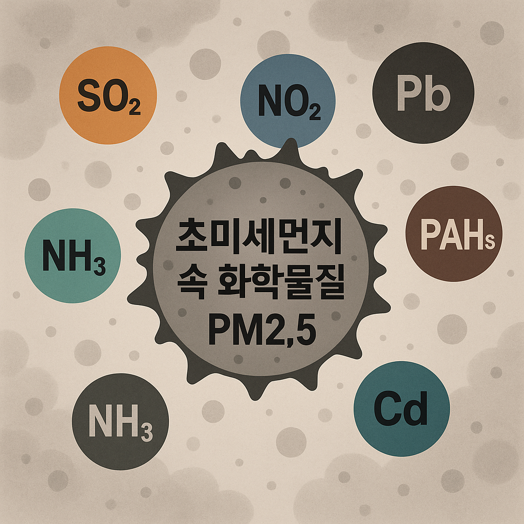 화학물질이 포함된 초미세먼지