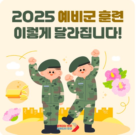 2025 달라지는 예비군 훈련