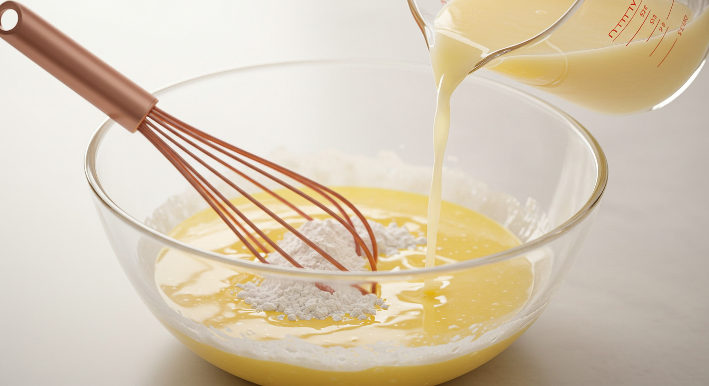 커스터드 크림 빵 만들기