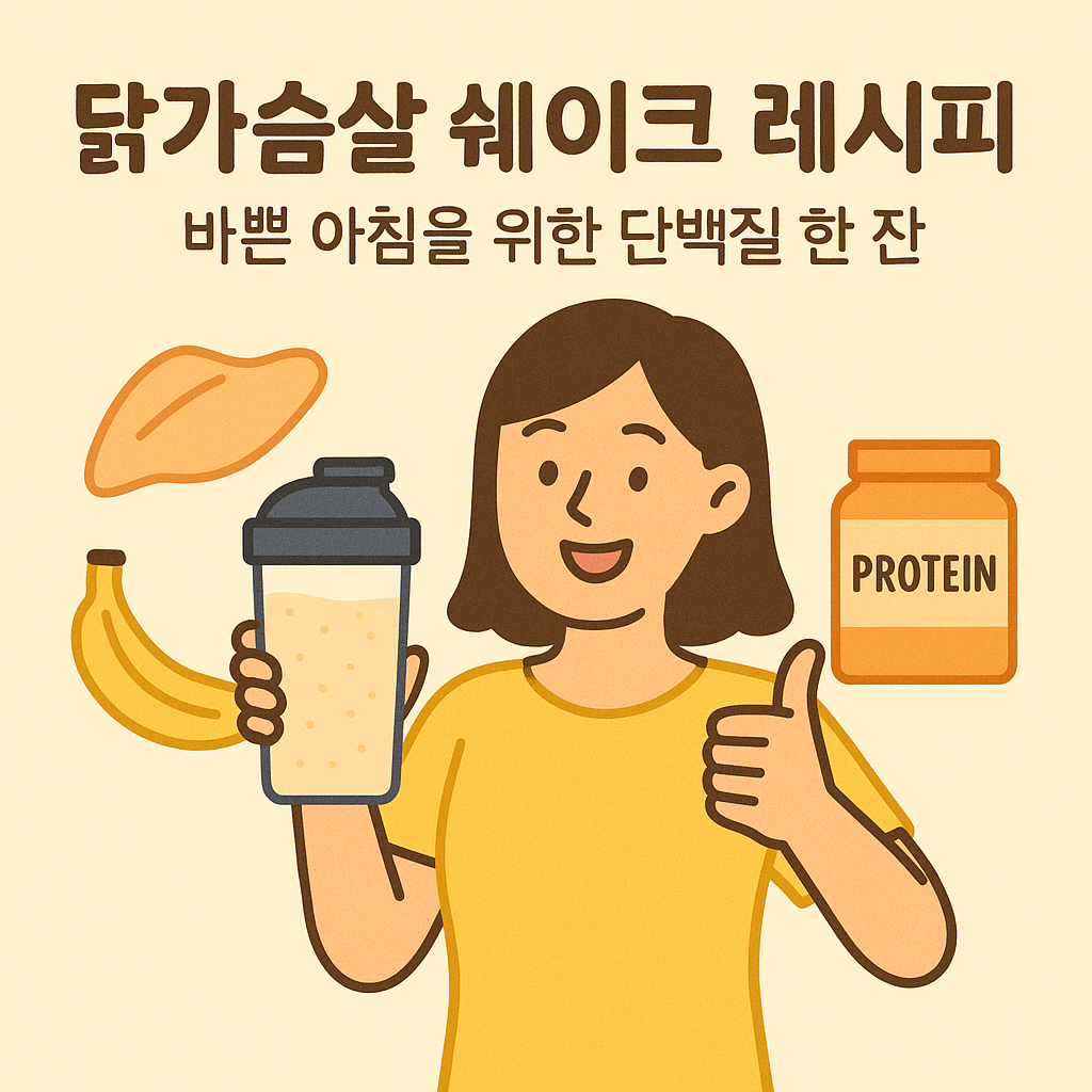 닭가슴살 쉐이크 레시피