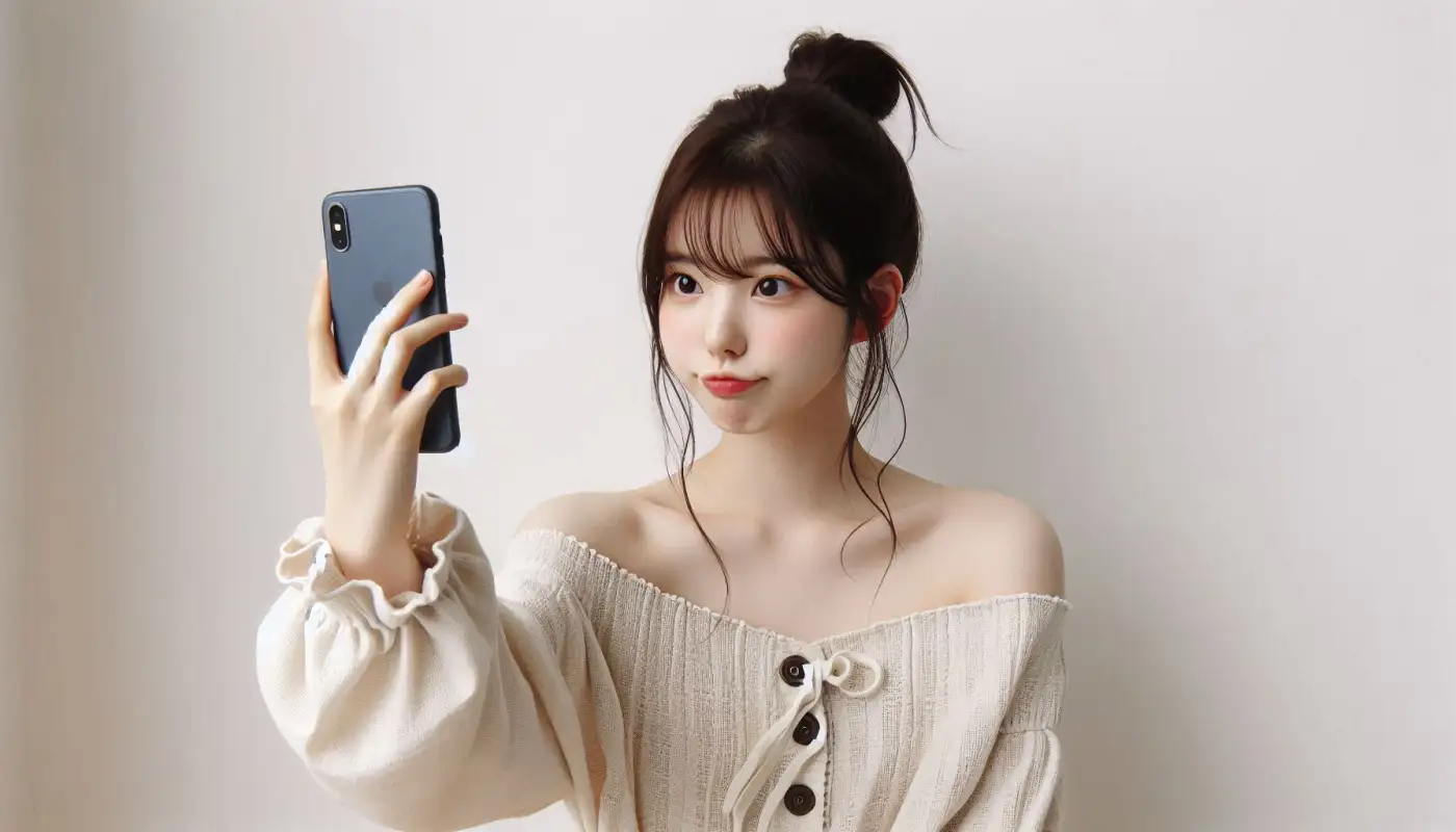 테슬라-파이폰-핸드폰-출시-가격을-알아보는-여성의-모습