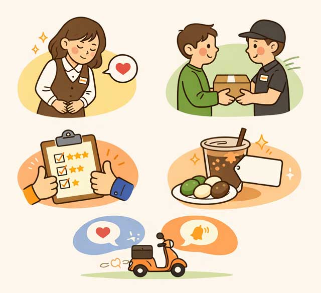 한국의 서비스, 고객 응대