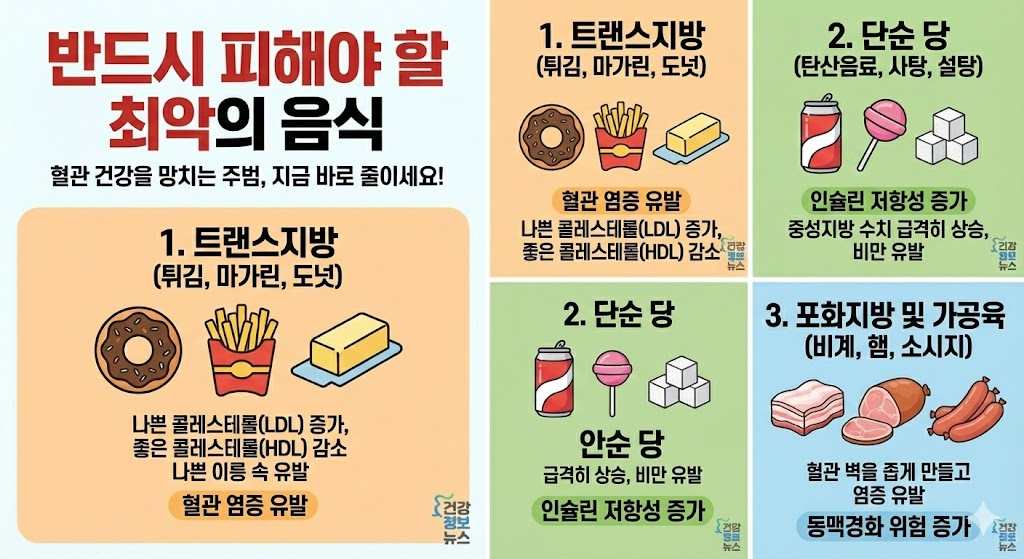 고지혈증에 나쁜 음식 3가지