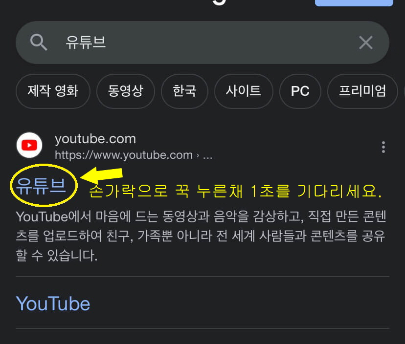 유튜브 검색