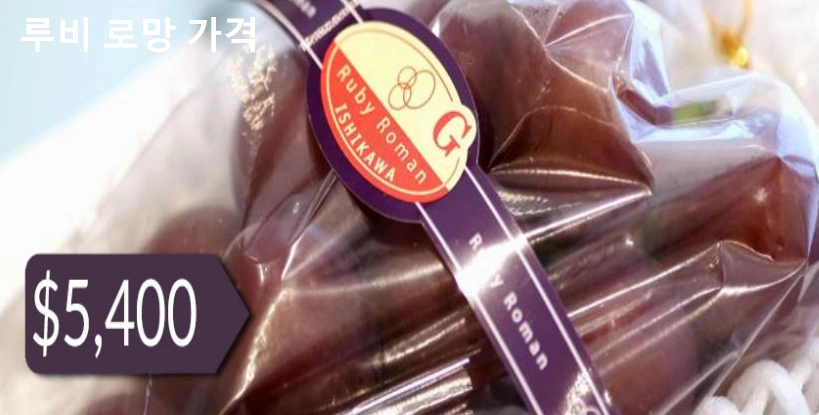 루비로망 포도 가격 사진입니다