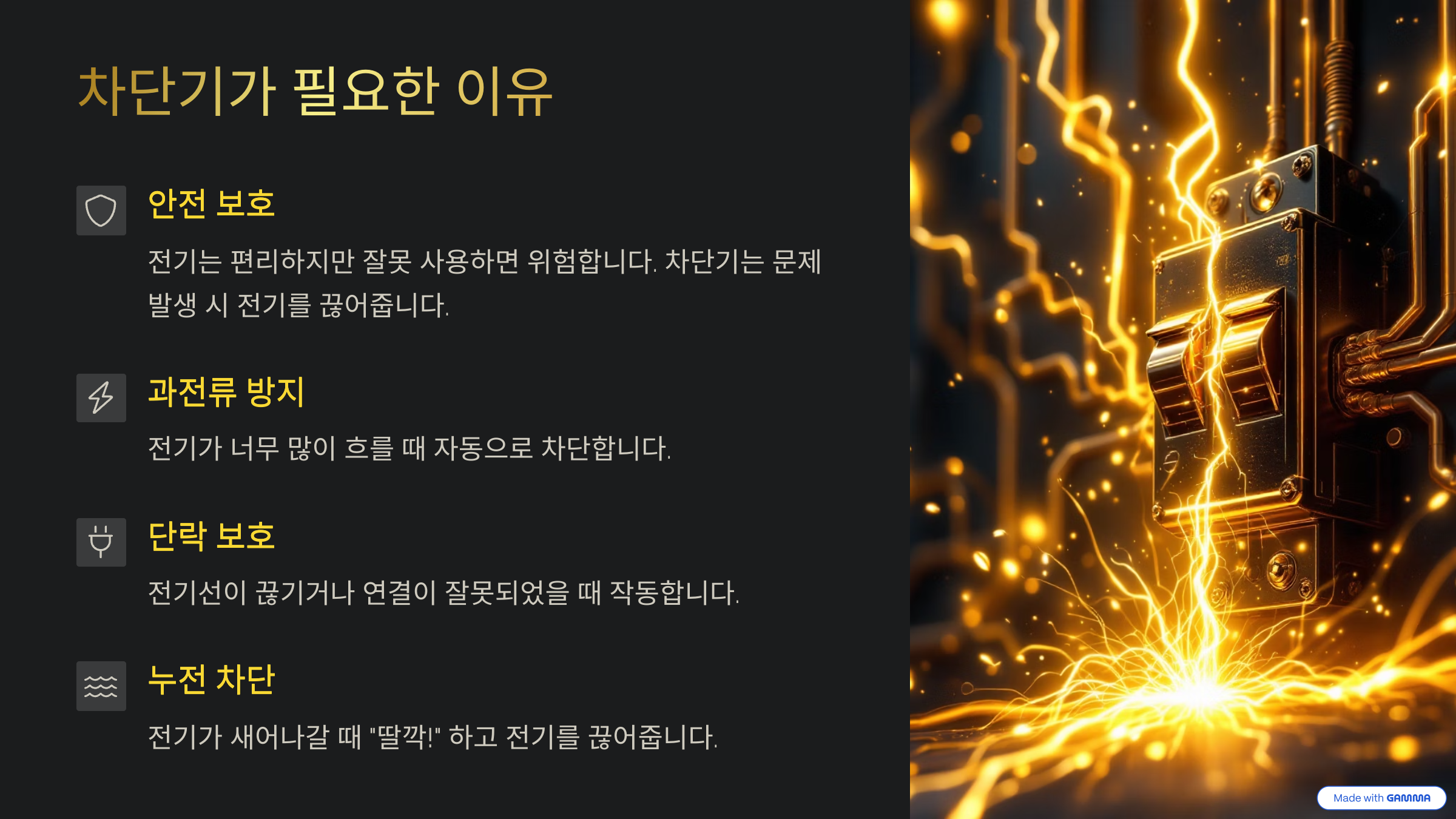 차단기가 필요한 이유