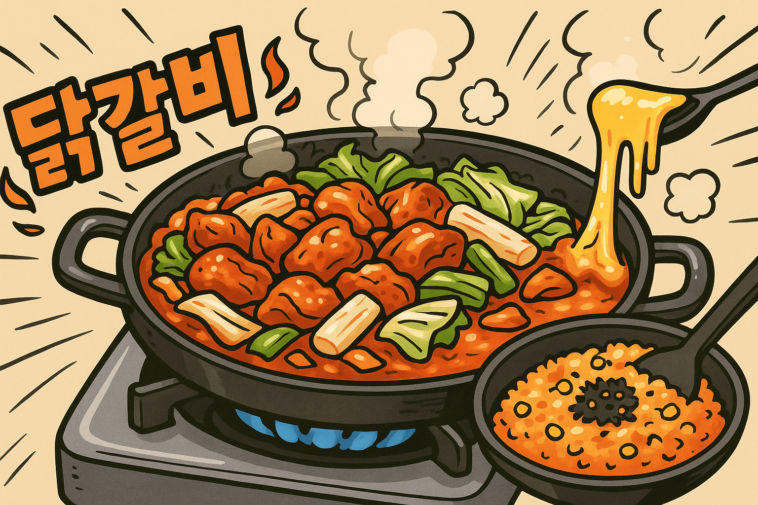 철판 위 춤추는 맛