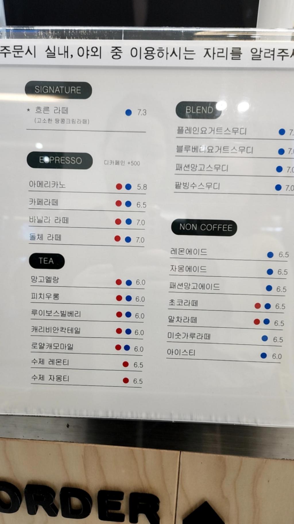 메뉴판