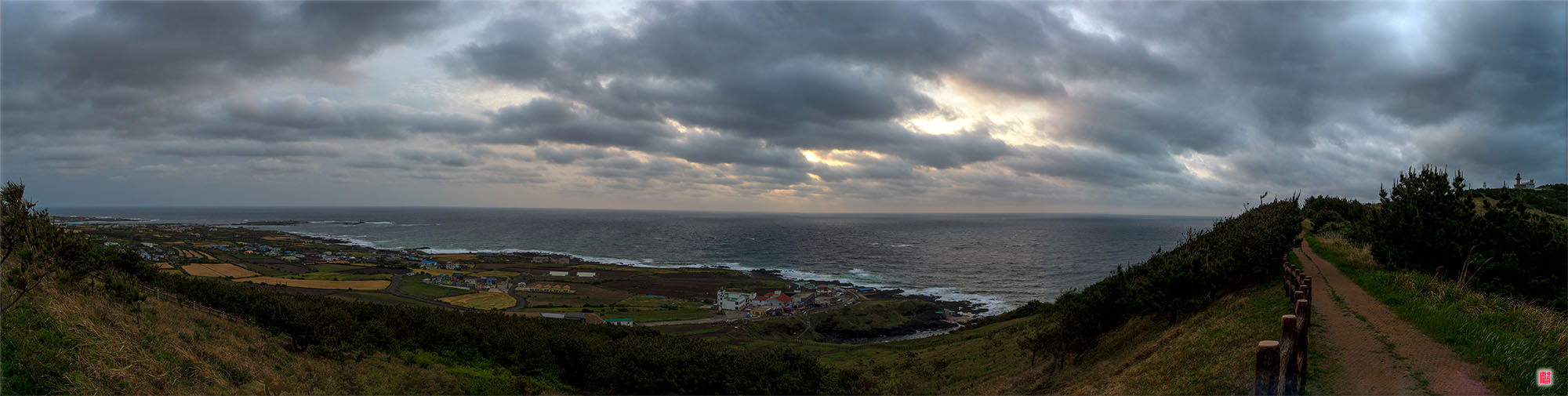 우도등대 가는 길