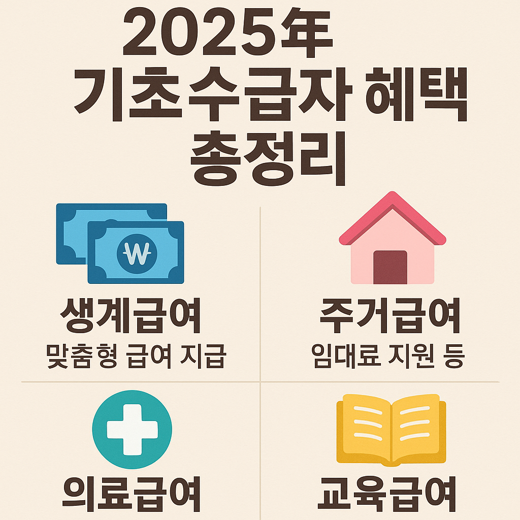 2025년 기초수급자 혜택 총정리