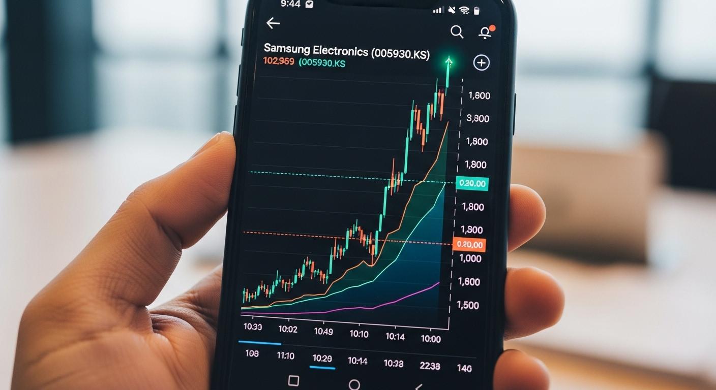 삼성전자 주가 상승 그래프