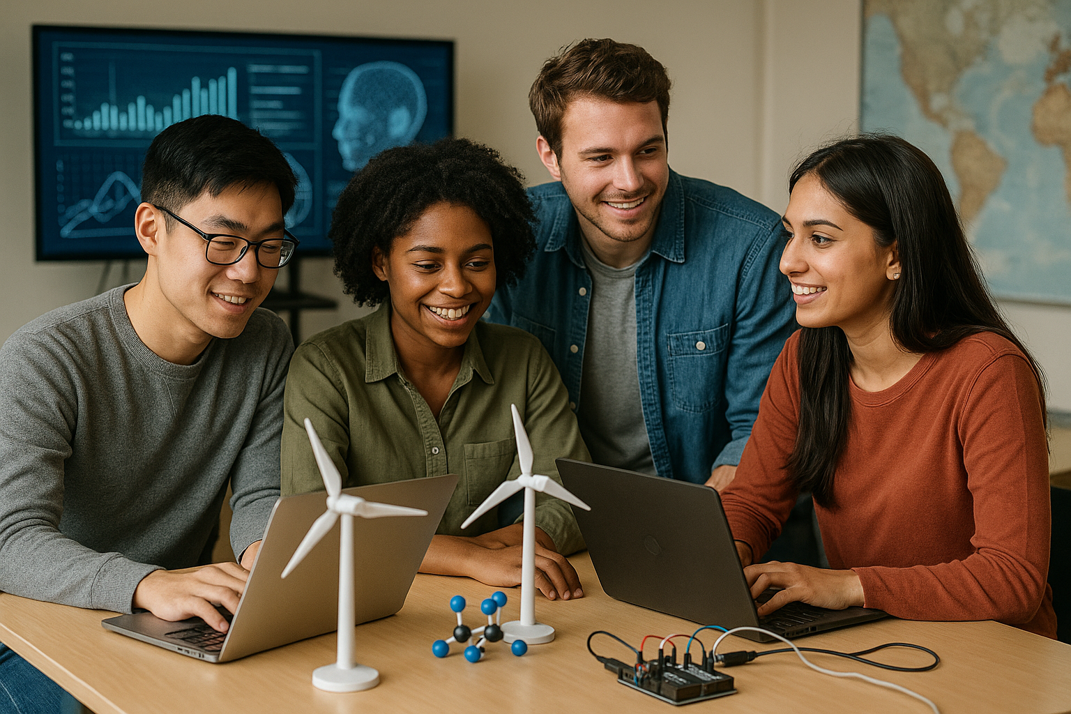 융합형 신설전공 학생들의 모습