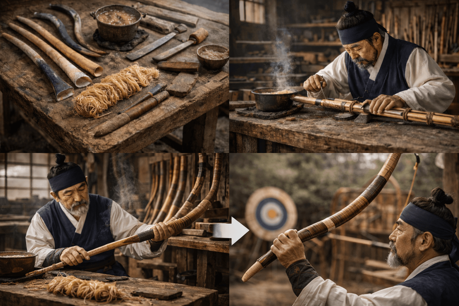 전통 활 제작 기술