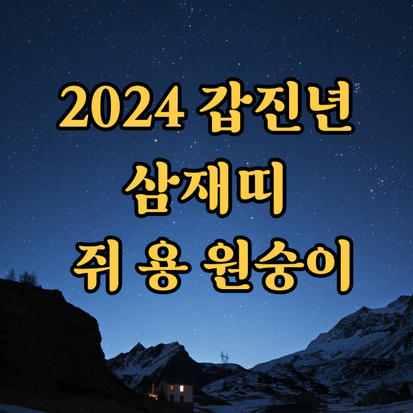 갑진년 삼재띠