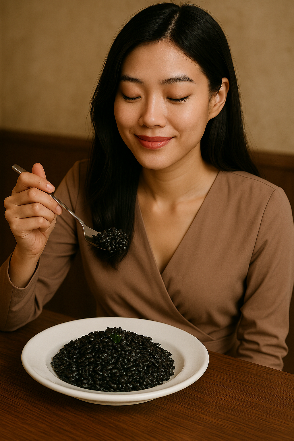 오징어 먹물 리조또