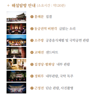 경복궁 별빛야행 탐방 프로그램 안내