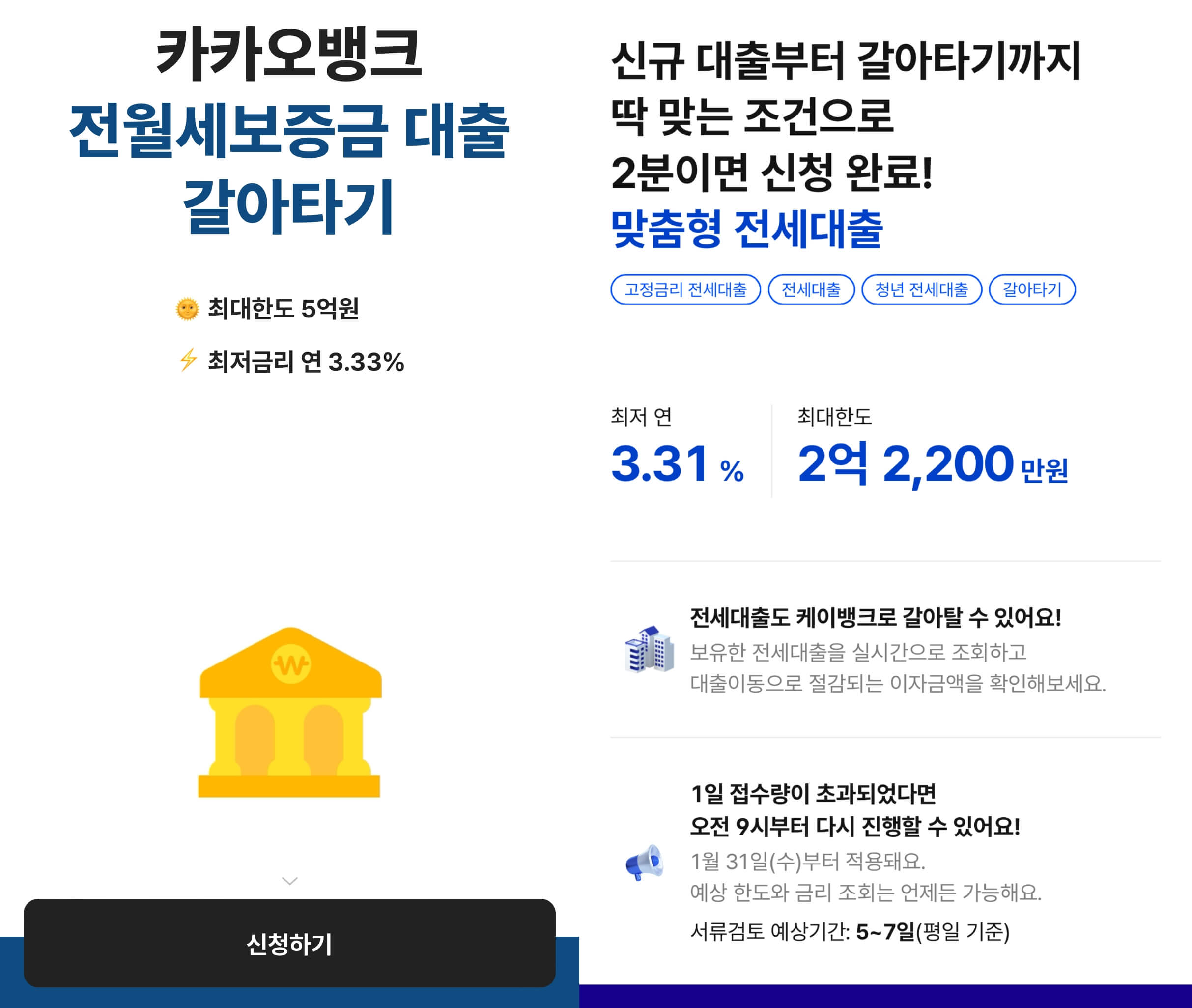 청년버팀목 vs 토스뱅크 청년전세자금대출 비교분석📊
