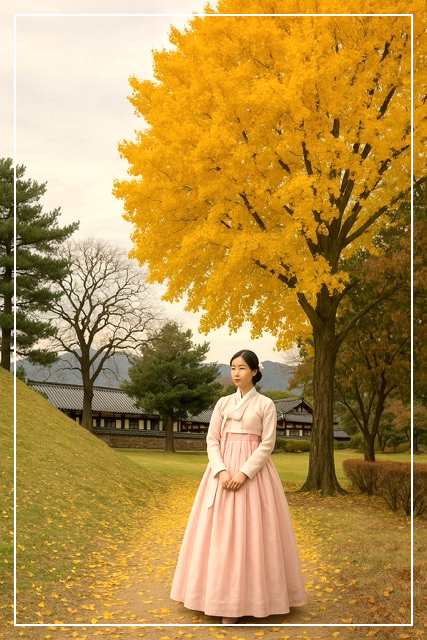 경주 대릉원 은행나무 이미지