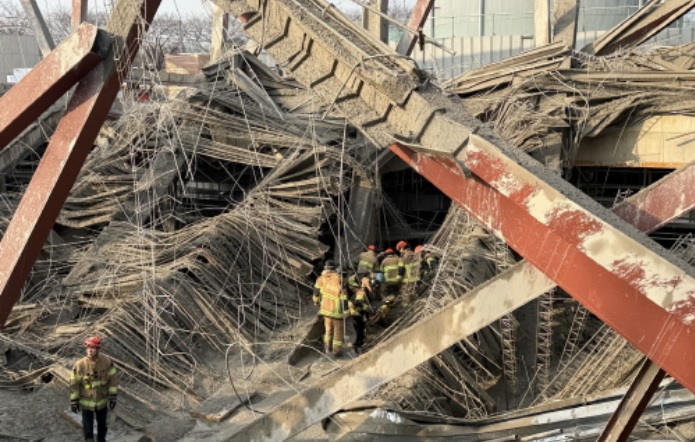 광주대표도서관 붕괴사고 현장