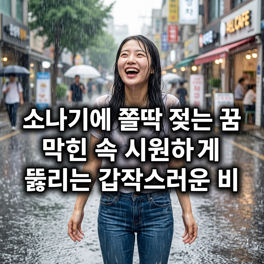 갑자기 비가 쏟아지는 꿈