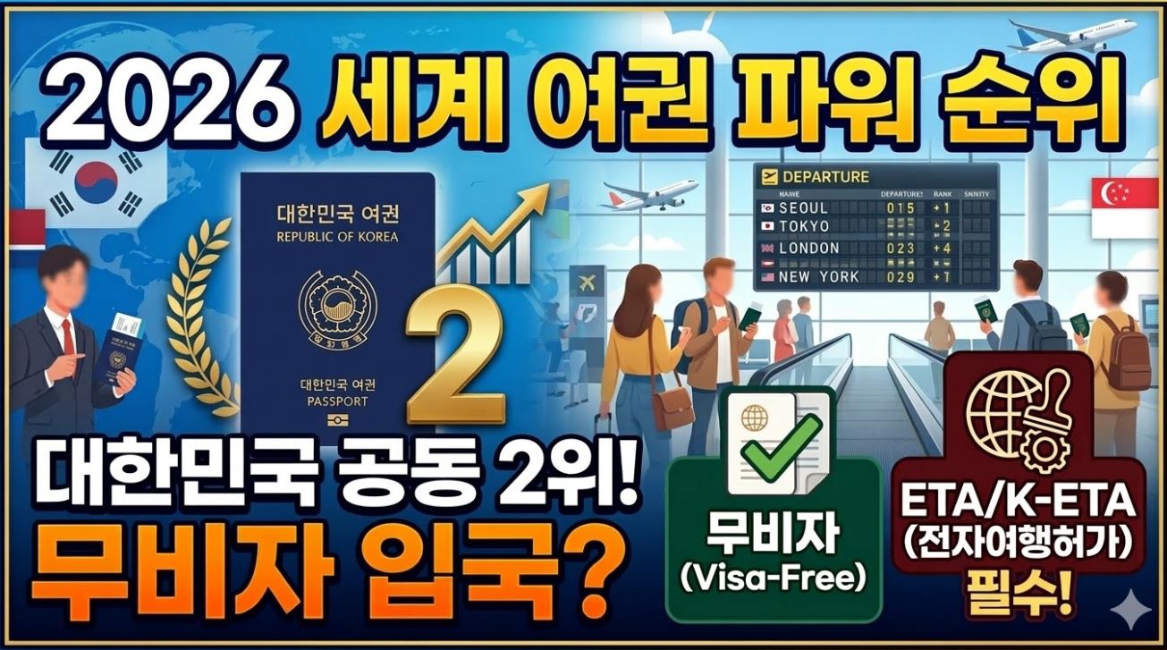 세계 여권 파워 순위 포스팅 썸네일 사진