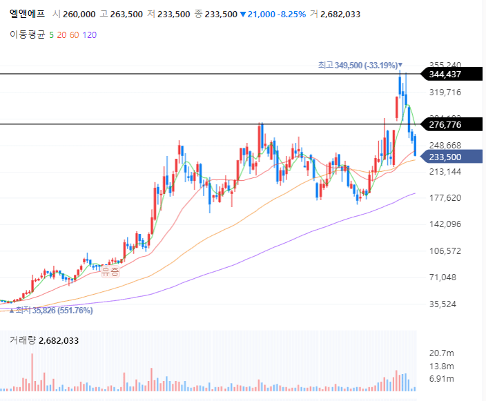 엘앤에프 목표주가
