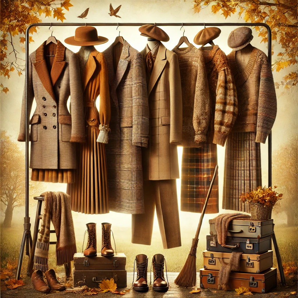 가을 빈티지 스타일링 관련 사진