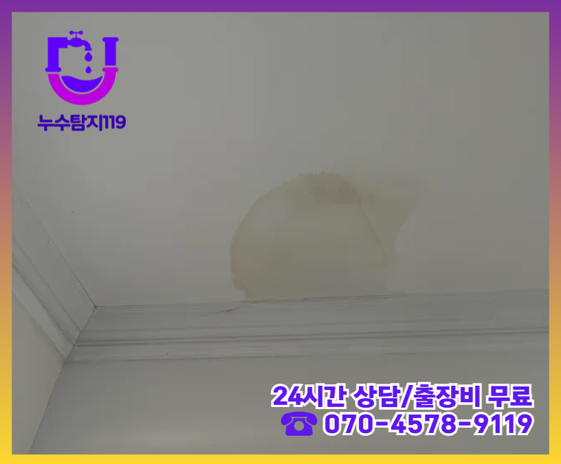 백석동 아파트 빌라 화장실 천장 누수2