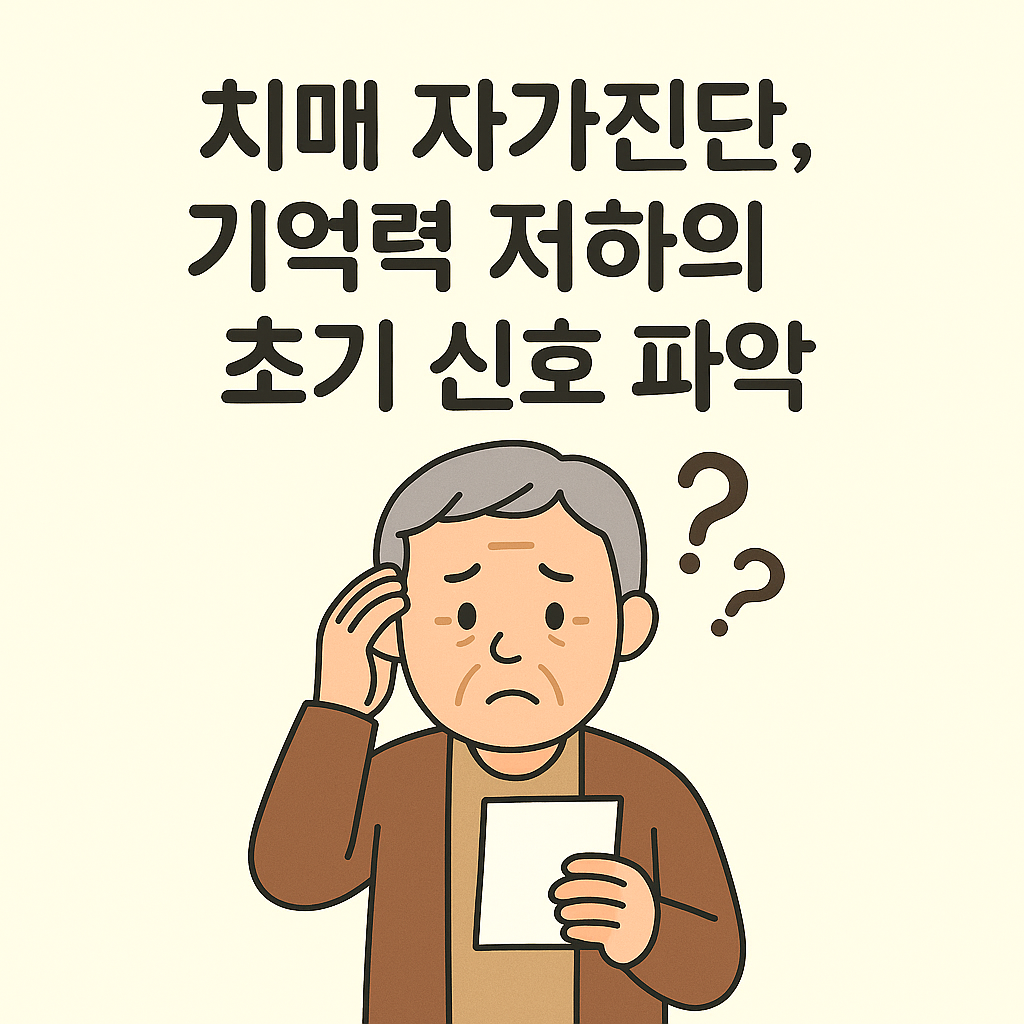 치매 자가진단 이미지