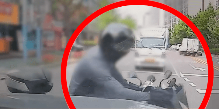 김흥국-뺑소니-오토바이사고-블랙박스-영상