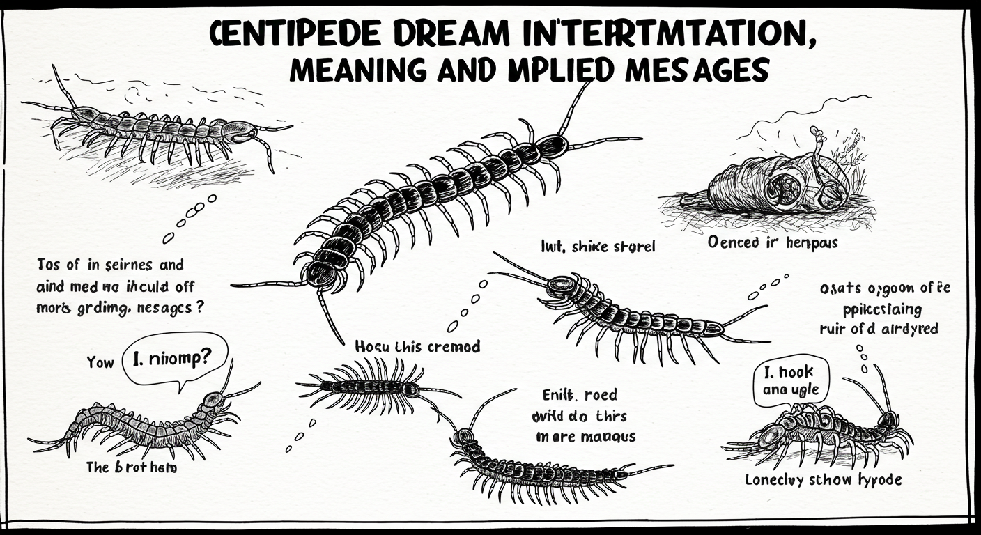 지네가 음식을 먹고 있는 꿈