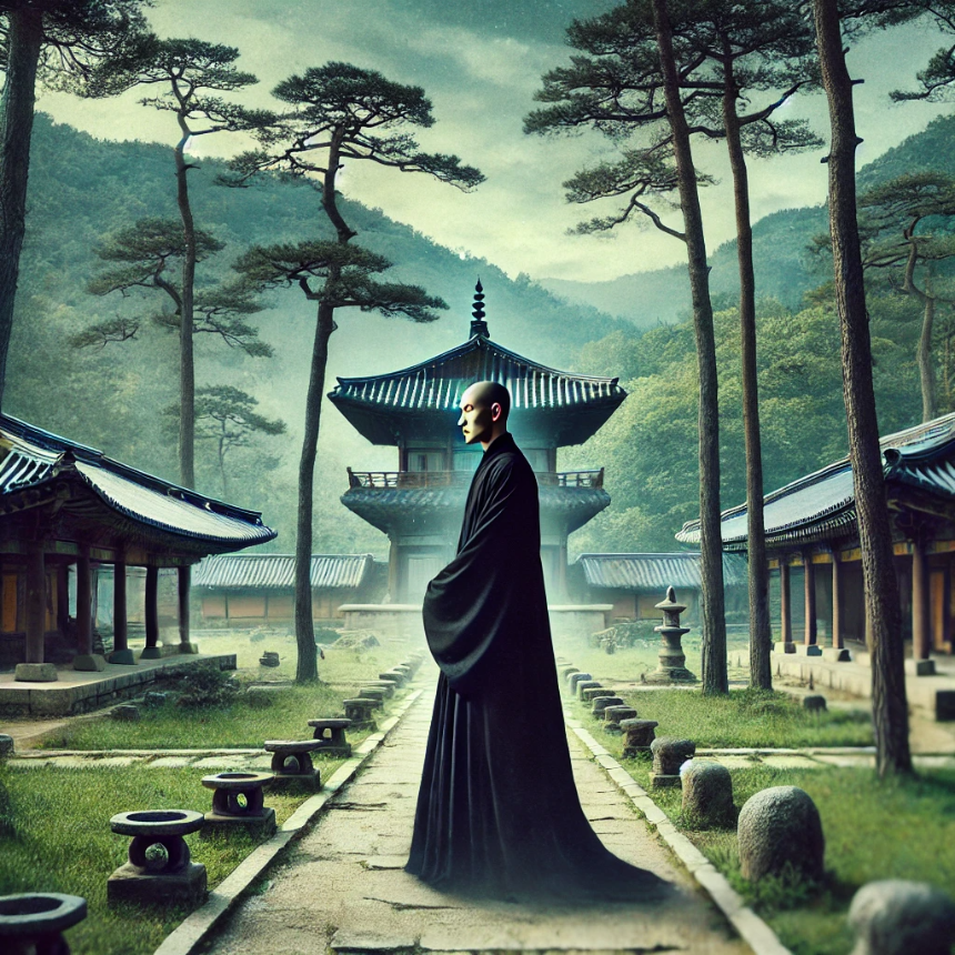 스님이 검은 옷을 입은 꿈