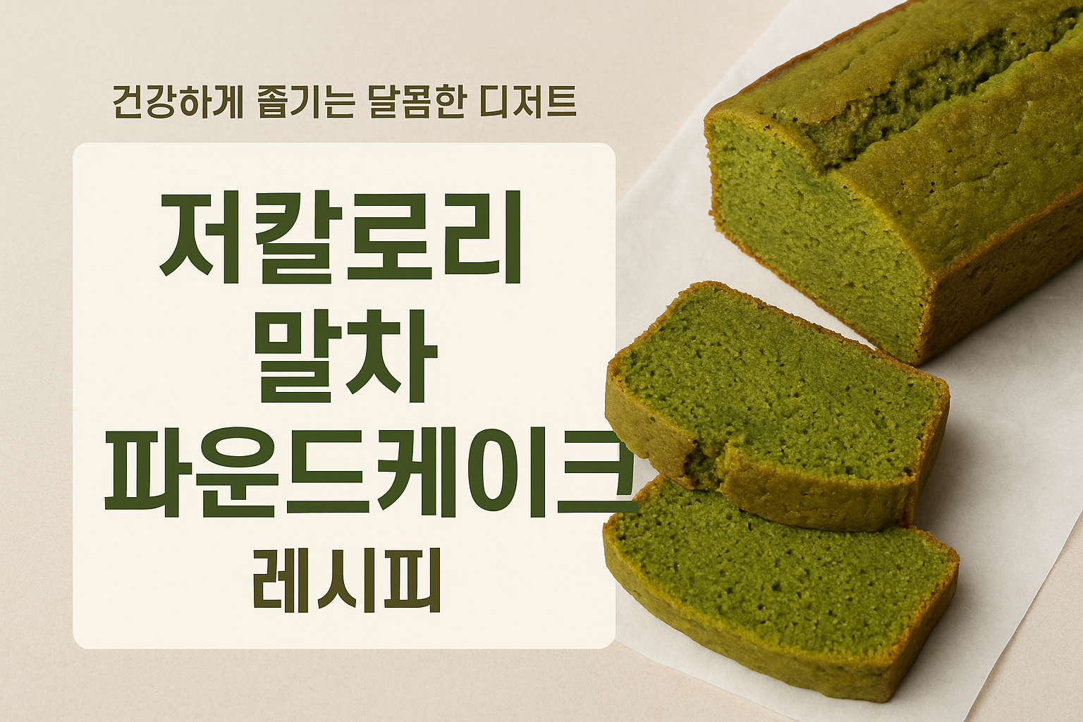 말차 파운드케이크