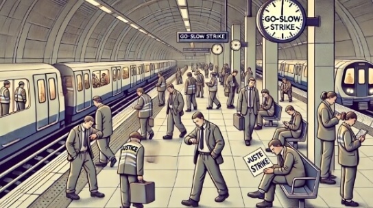 태업은 작업 속도를 늦추는 행위