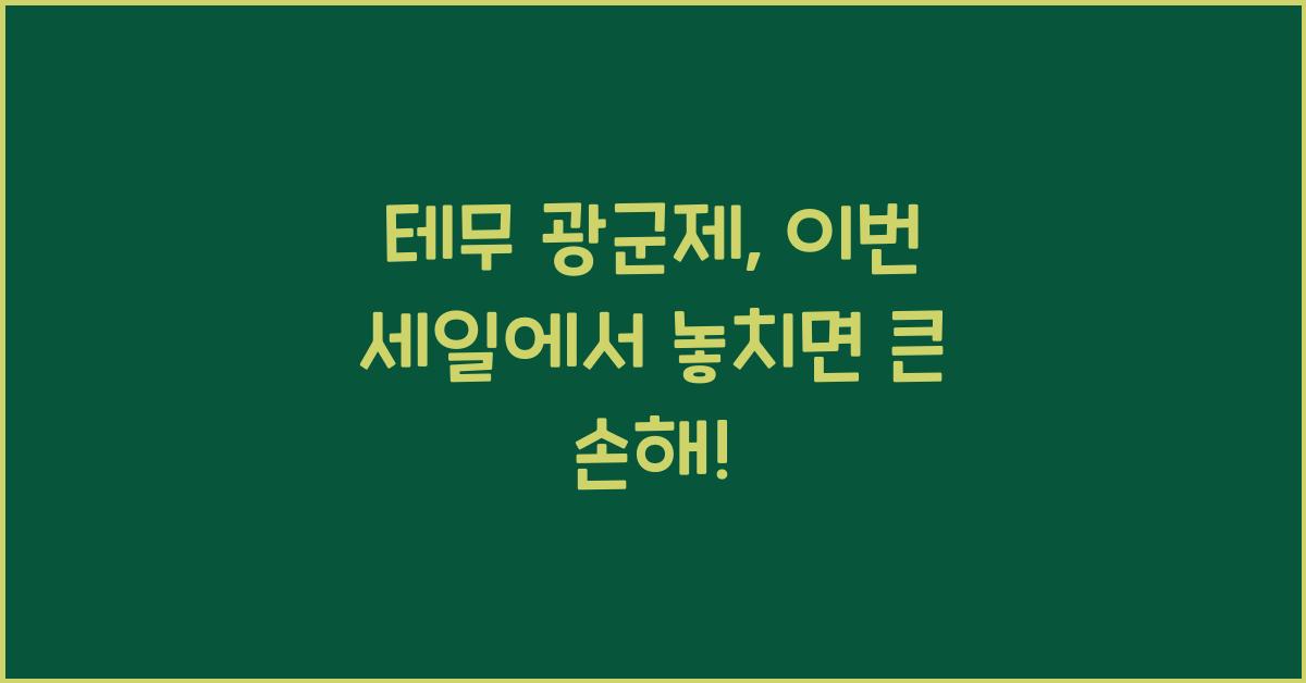 테무 광군제