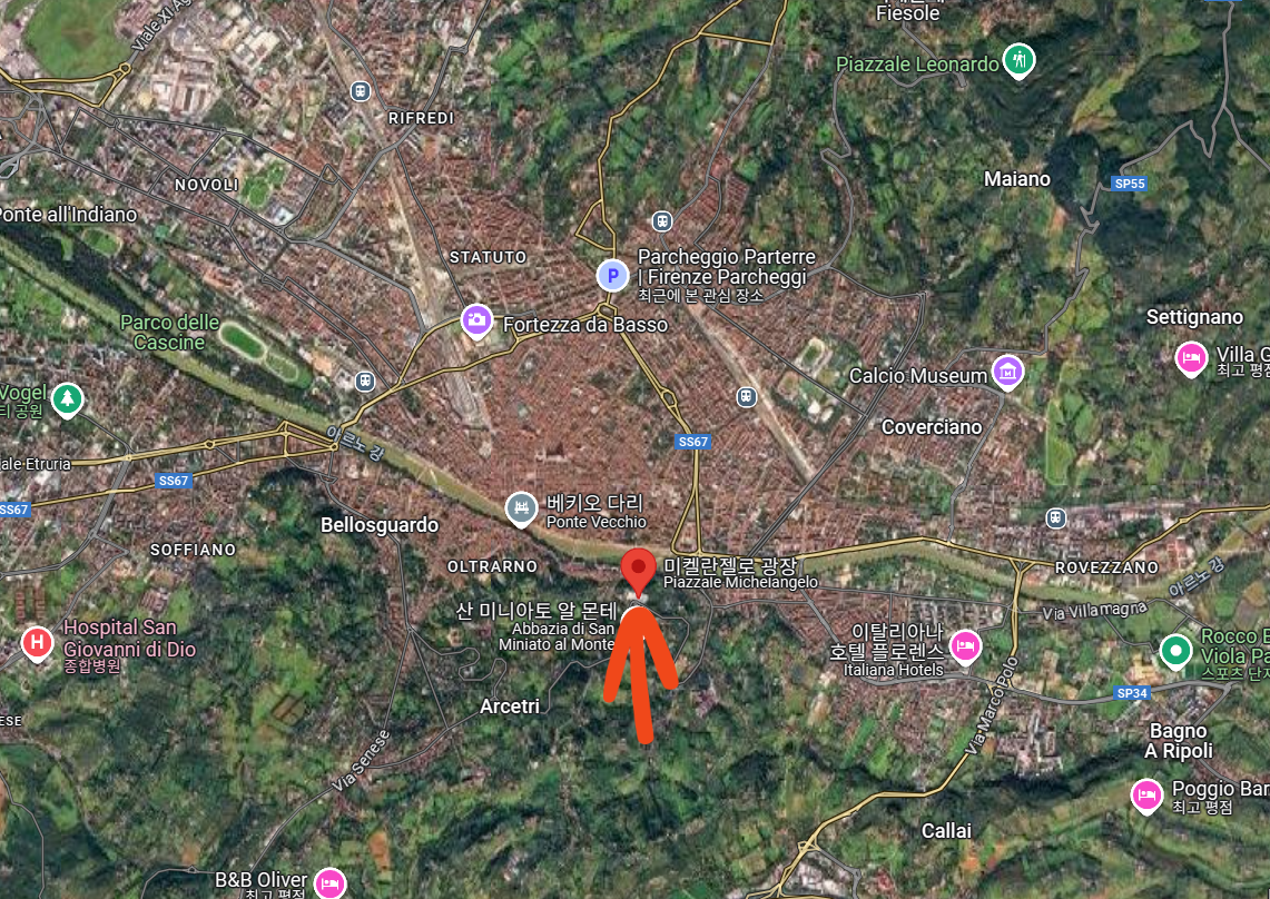 미켈란젤로 광장 주차장