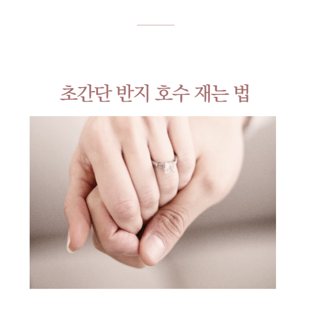 반지 호수 재는 법