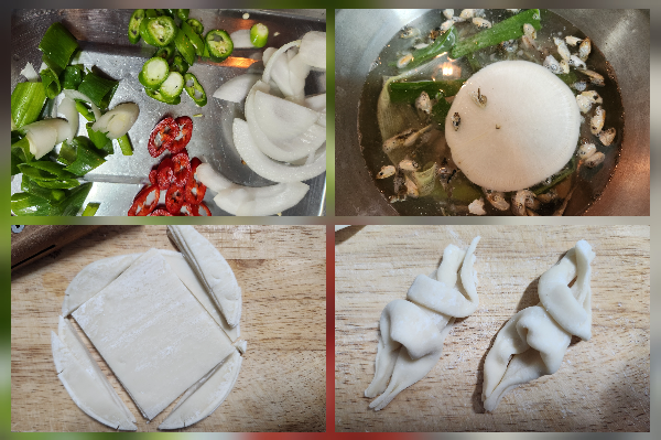 삼계 수제비 조리 순서