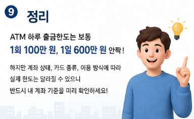 ATM 하루 출금한도 얼마까지 가능할까? 1회·1일 기준과 은행별 차이 정리2