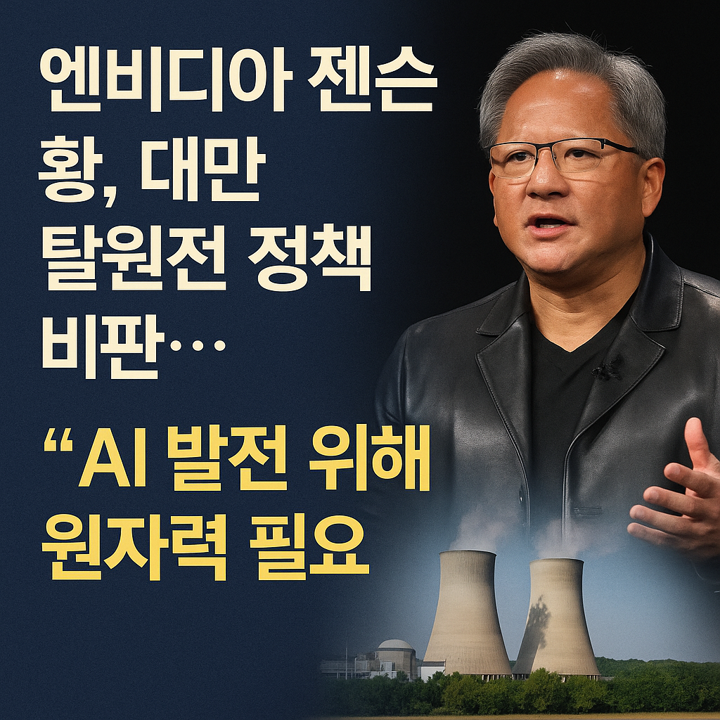 엔비디아 젠슨황 대만 탈원전 우려 썸네일
