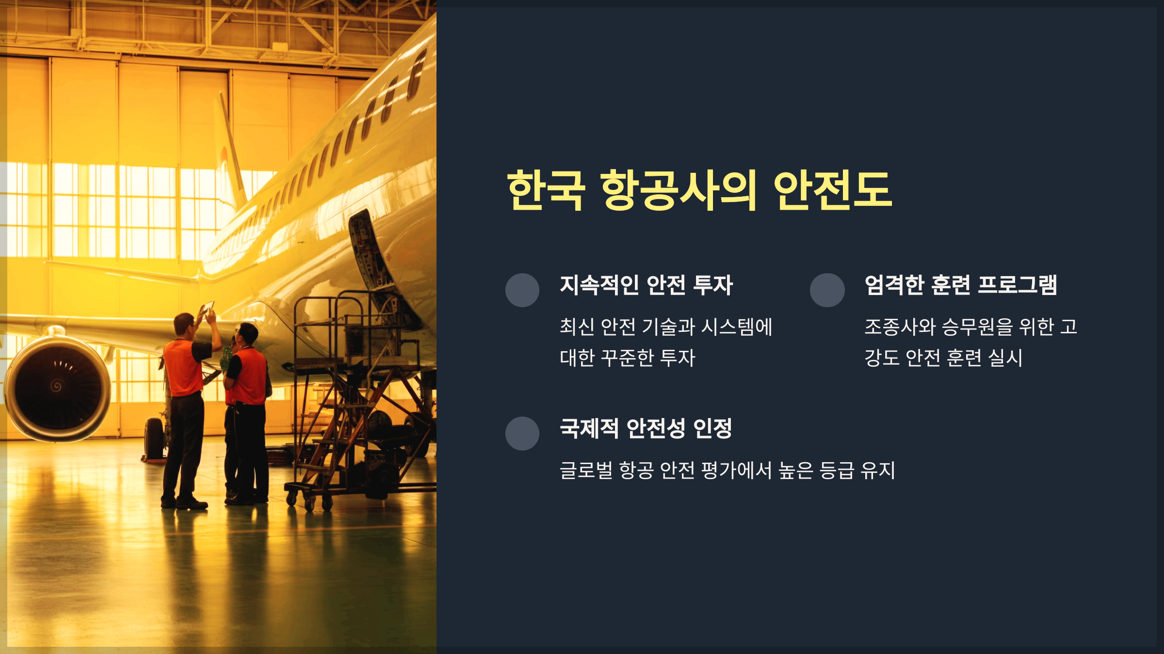 한국 항공사의 안전도