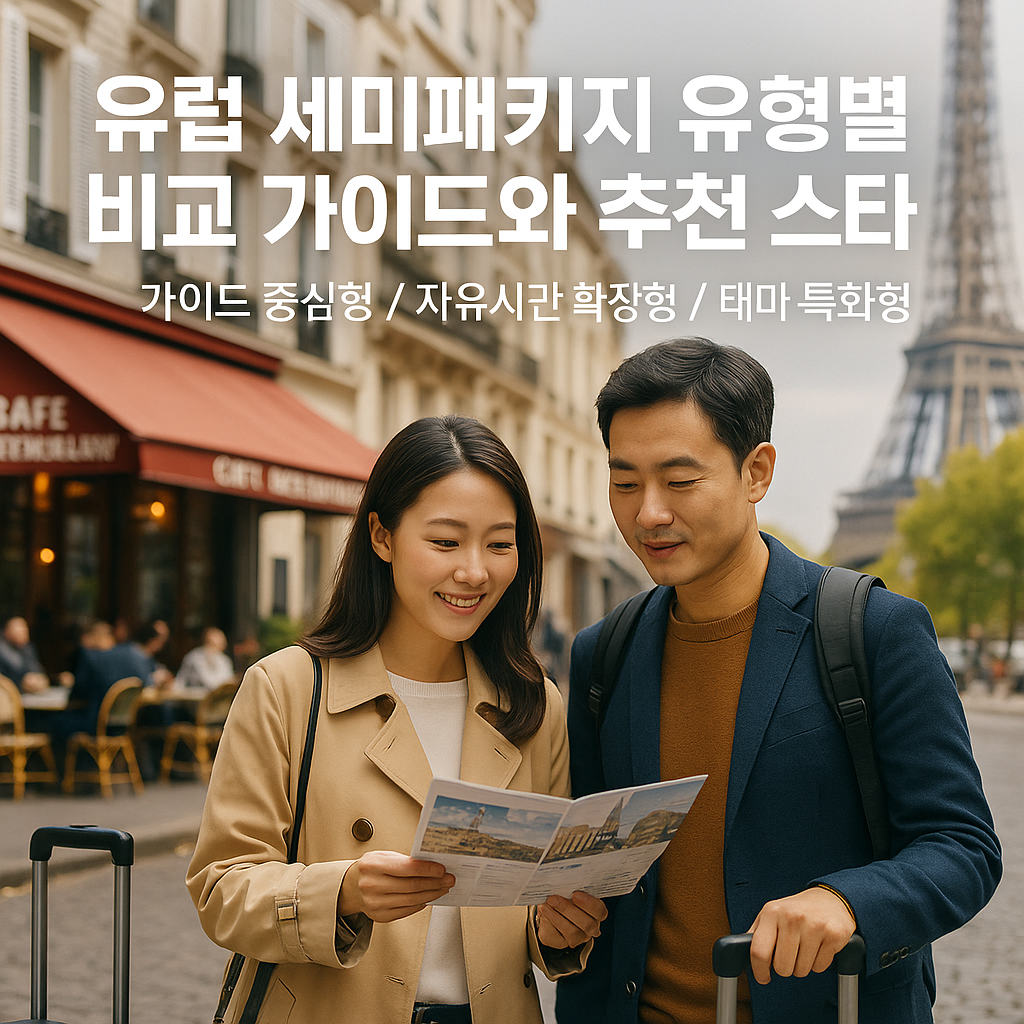 유럽 세미패키지 유형별 비교 가이드와 추천 스타일 정리