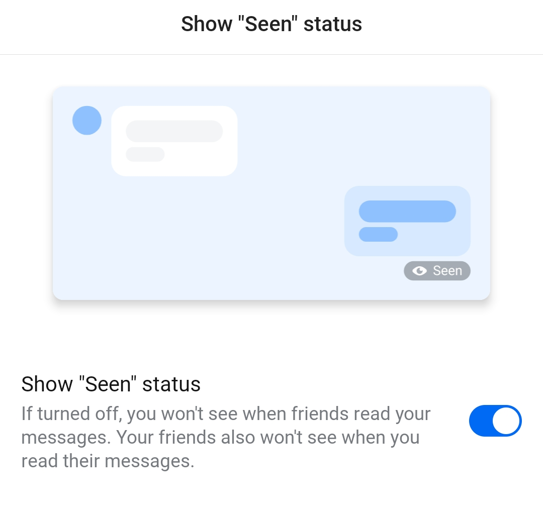 읽음 확인 설정