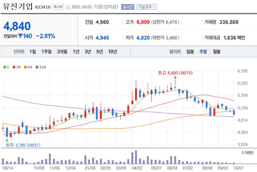 시멘트 관련주 대장주