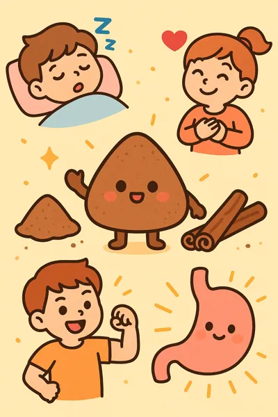 계피 파우더 클로즈업