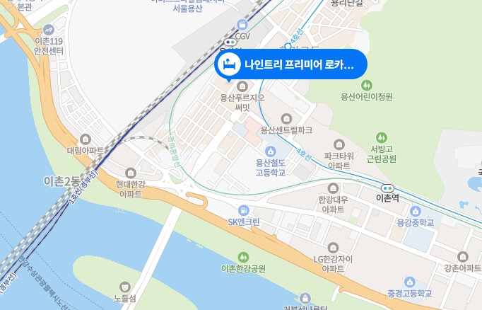 용산-나인트리-지도